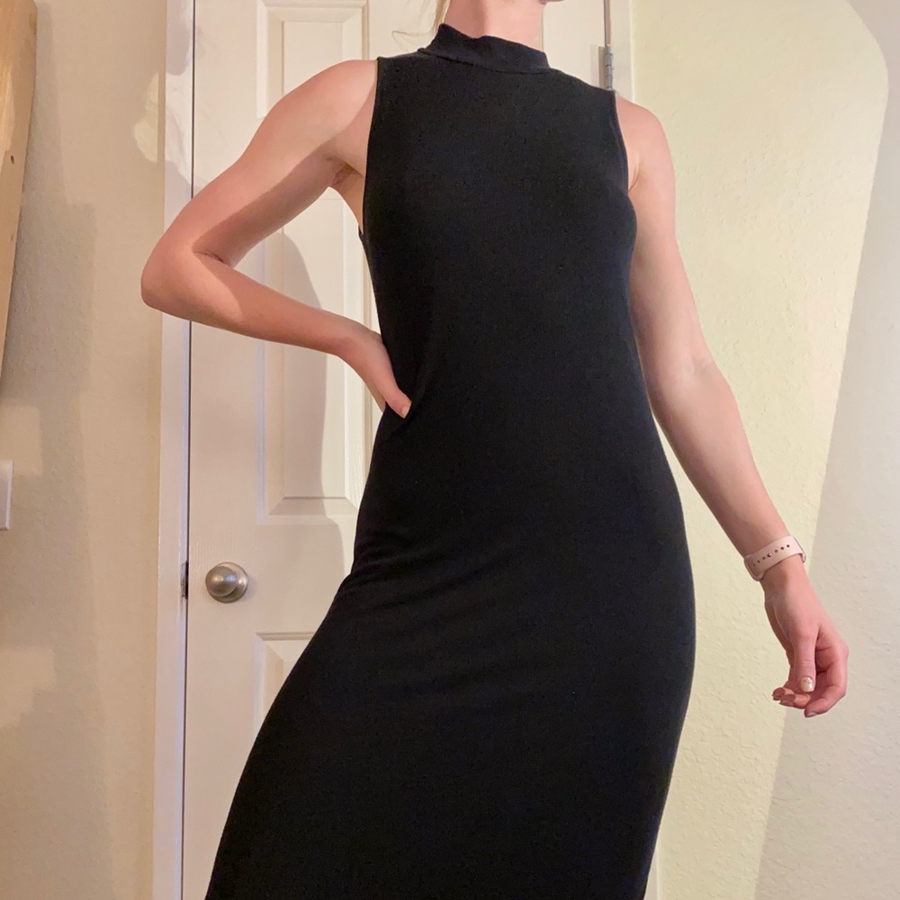 Knee-length, mock neck GAP knit dress